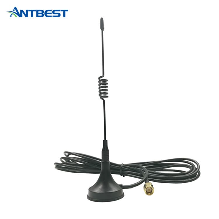 433MHz 17CM Whip Antenna for Two-Way Radio, SMA Connector Magnetic Mount Antenna