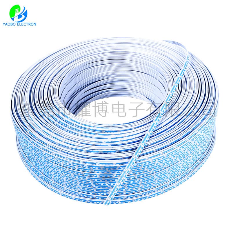 UL2468 ribbon 26AWG 7*0.16 tinned copper 1.5 pitch red-white ribbon blue-white ribbon
