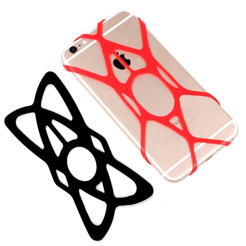 Bicycle bracket mobile phone fixed strap bicycle strap accessories mesh silicone cover car adjustable