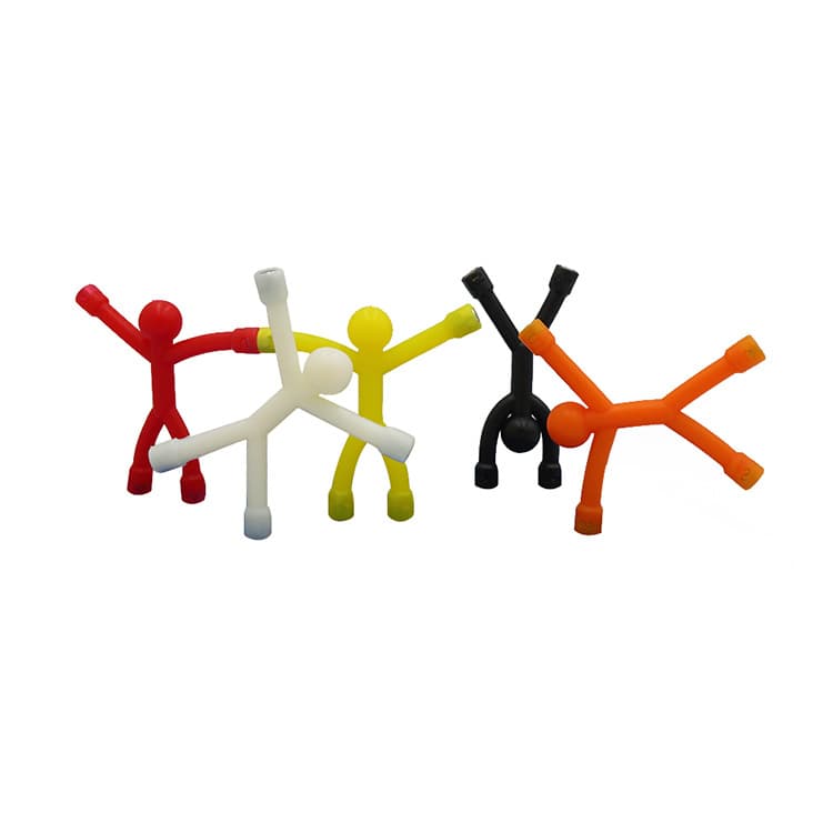 Climbing Wall Magnetic Mini People Soft Jelly Changeable Magnet Doll Toy Creative Hook
