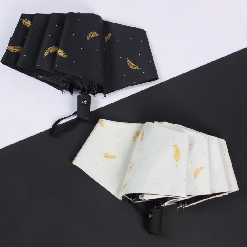 Sun Shade Umbrella Wholesale Custom Three-Fold Automatic Dual-Use UV Protection Waterproof and Heavy Rain Full Coverage Sun Umbrella