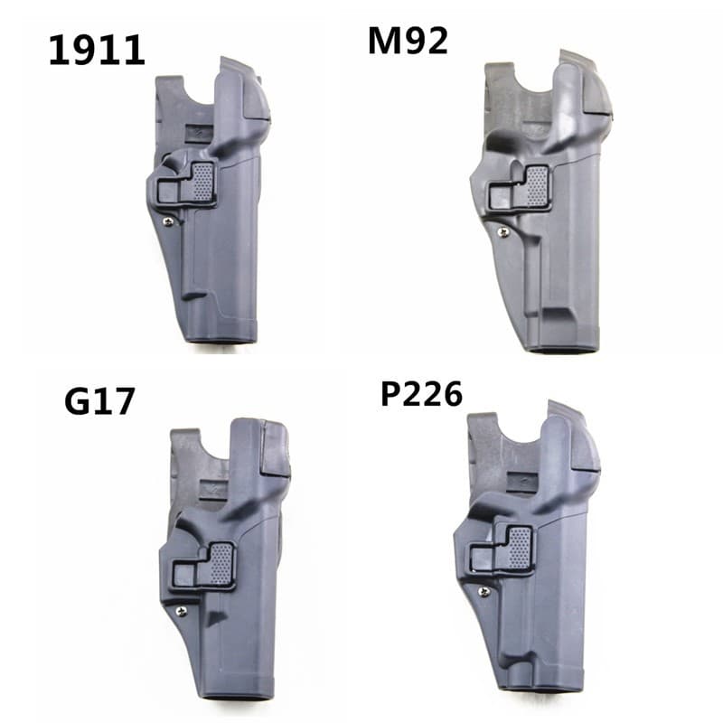 Manufacturer Polymer Holster G17 Double Retention Holster 911 Quick Draw Holster M92 Belt Holster P226 Double Retention Holster