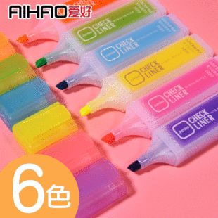 Creative Hobby Fluorescent Pen, Candy Color Marker, Large Capacity Colored Pen, Student Supplies, Journal