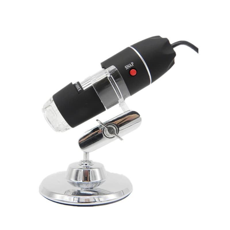 Digital Magnifying Glass USB Electron Microscope 2-in-1 Interface 500x 1000x 1600x for PCB Inspection Antique Appraisal Children Teaching Fabric Testing