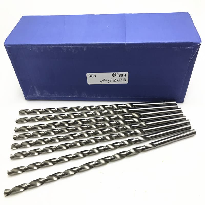 Mien Extended Drill, HSS Extra Long Twist Drill, High-Speed Steel Straight Shank Drill Bit 160/200/250/300mm Wholesale