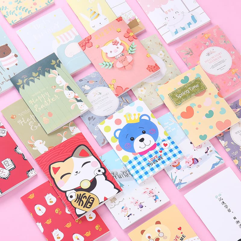 Korean Cartoon Mini Notebook, Cute Notebook, Mini Memo Pad, Wholesale Custom E-commerce Gift