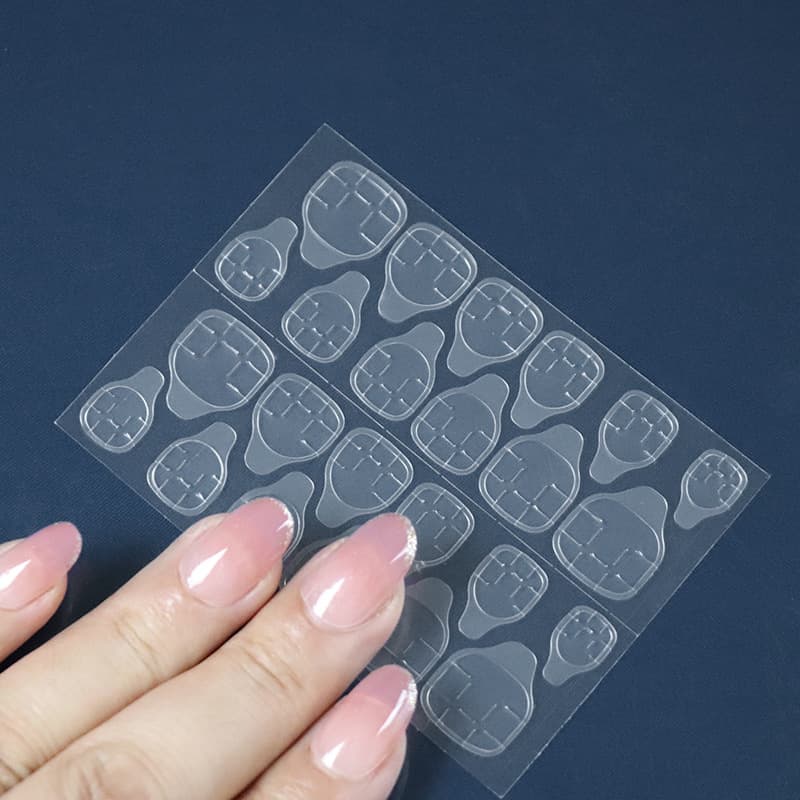 Wholesale Transparent Invisible Nail Stickers Waterproof Jelly Double-Sided Adhesive Nail Art Stickers
