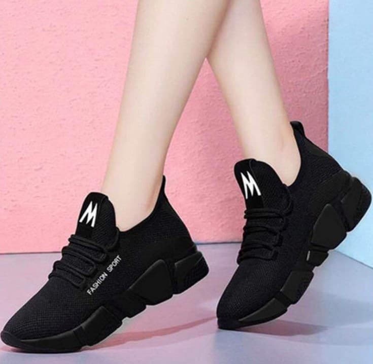 Women's New Year Old Beijing Cloth Shoes Comfortable Women's Shoes Spring Autumn Versatile Lace-Up Comfortable Lightweight Sports Shoes