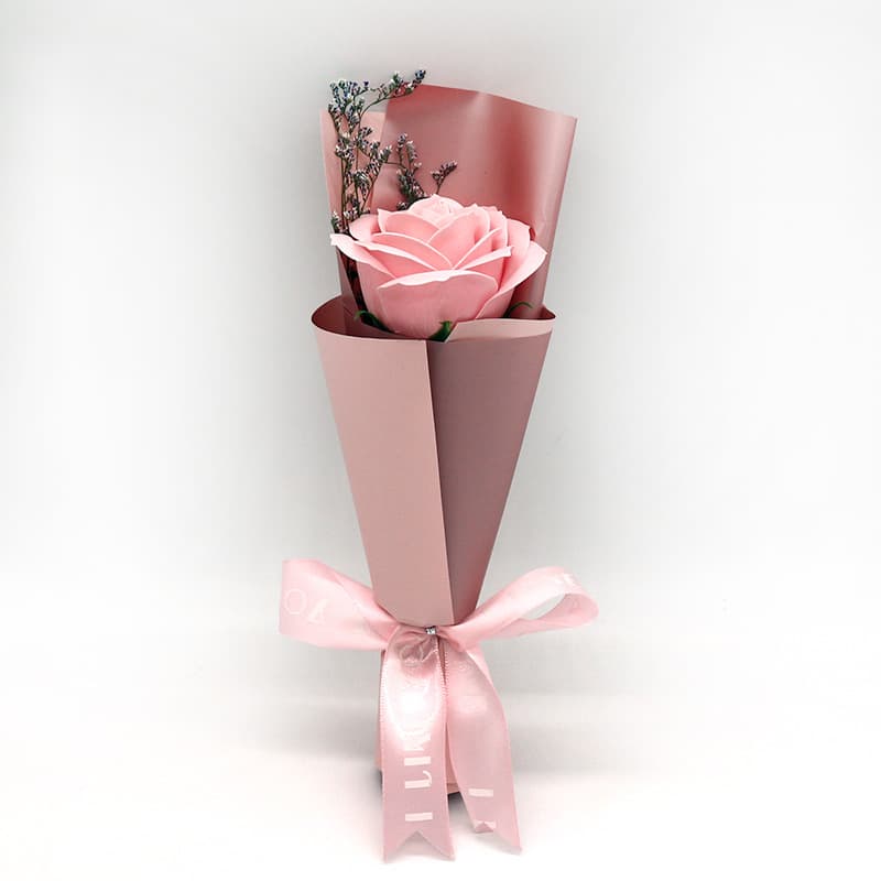Valentine's Day creative soap flower gift box bouquet large single small gift for customer opening gift roses
