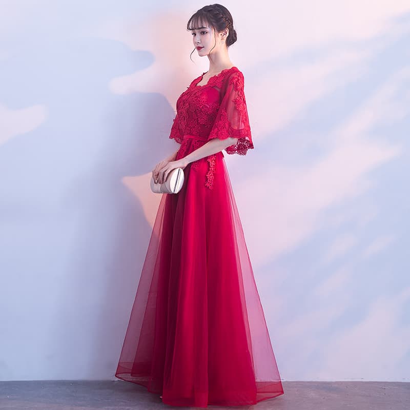 Bridal Toast Wear 2026 New Fat MM Large Size Slim Fit High Waist Pregnant Women Wedding Evening Dress