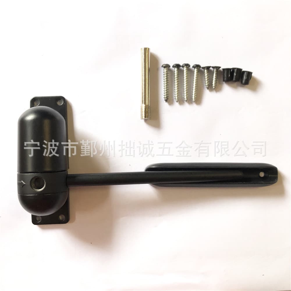 Small, black, lightweight, household-use track door closer; automatic multi-purpose door closer; best-selling cross-border e-commerce product.