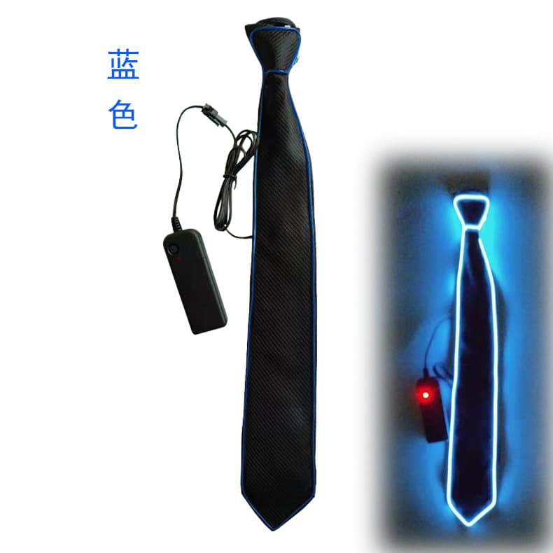 U-shaped Led Glowing Ties High Brightness Dance Party Christmas Festival Cheer Props New Hot Selling Decorative Lighting