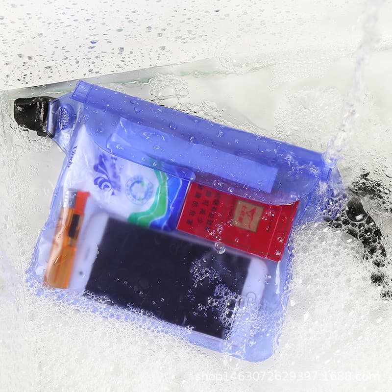 Drop-shippable large-capacity waist pack swim wallet bag, three-layer sealed waterproof waist bag for swimming and rafting.