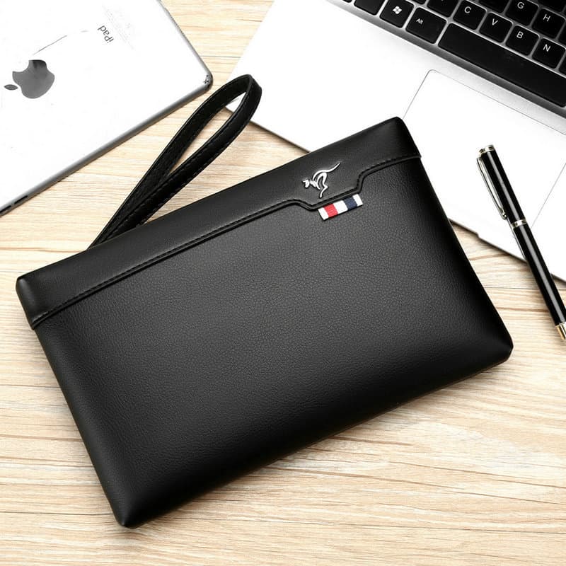 Crossbody Handbag Men's Business Clutch Large Capacity Envelope Bag Simple Fashion Casual Men's Textured Handbag