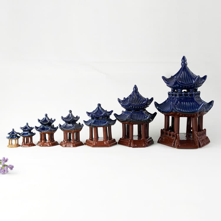 Mini Landscape Water-Absorbing Rock Rockery Bonsai Scaping Tea Room Arrangement Feng Shui Ornament Aquarium Fish Tank Ceramic Display
