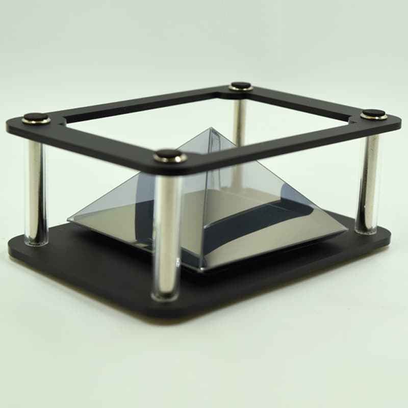 3D Holographic Projection Device Full Body 3D Holographic Pyramid Mobile Box Glasses-Free Filmed Film