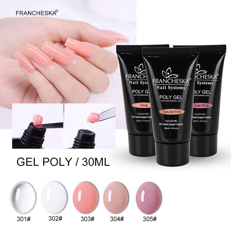 Cross-border nail extension glue, painless nail mold extension glue, paperless tray, rapid extension crystal model, painless crystal glue