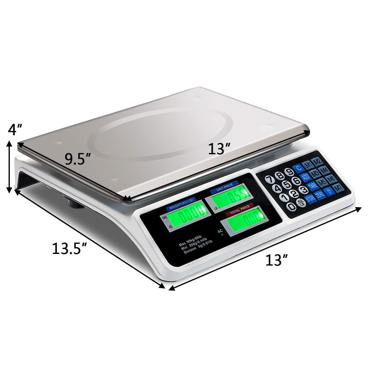 Factory Wholesale Dahongying Electronic Scale Commercial Platform Scale for Vegetable and Fruit Weighing 40kg Platform Scale Electronic Pricing Scale