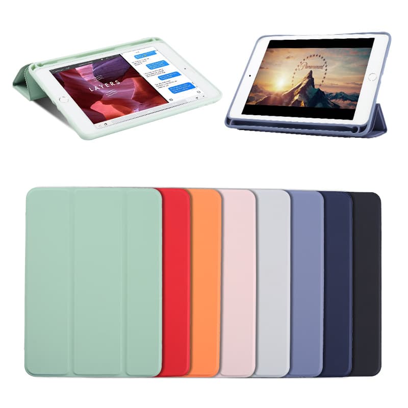 Suitable for pro11 protective case ipad10.9 back sticker with Pen slot leather case mini6 thin air5 silicone soft case