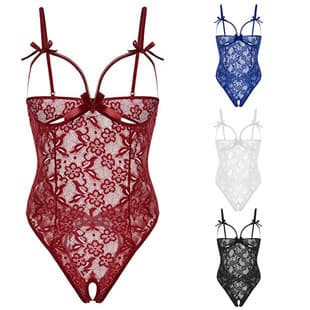 Export Supply European and American New Sexy Lingerie Women's Lace Sexy Hollow Out Camisole Lingerie Set Wholesale