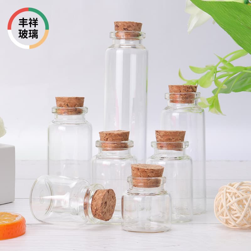 Spot 30 Bayonet Cork Tube Bottle Wishing Bottle Drift Bottle Capsule Bottle Sub-Bottle Scented Tea Dried Fruit Storage Bottle