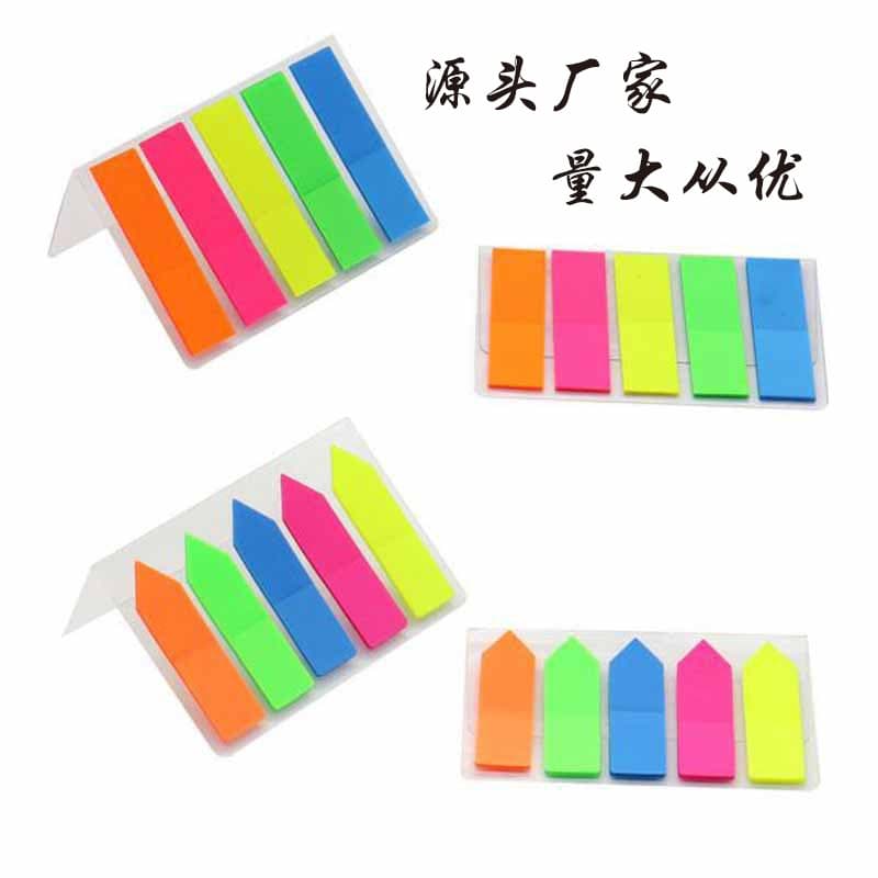 Colorful Shaped Pet Notes Fluorescent Index Labels Immediate Notes Sticky Office Supplies