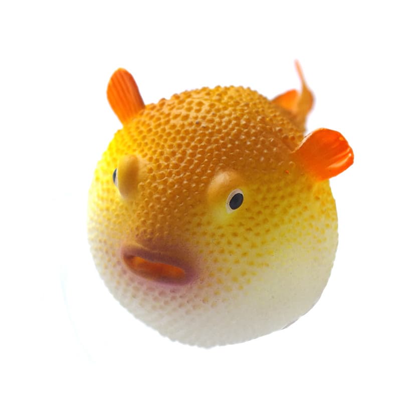 Aquarium Decoration Simulation Animal Fish Ornament Plastic Fake Fish Ornamental Fish Small Pufferfish Three Colors