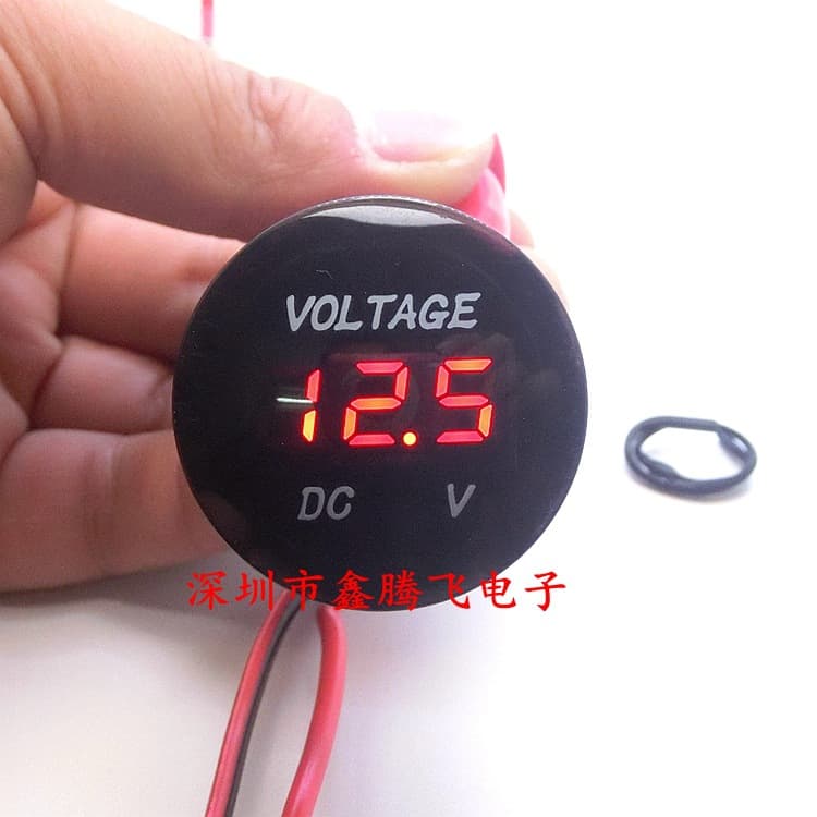 Modified Car Battery Voltmeter DC LED Digital Display 12V Motorcycle Vehicle Voltage Tester 24V