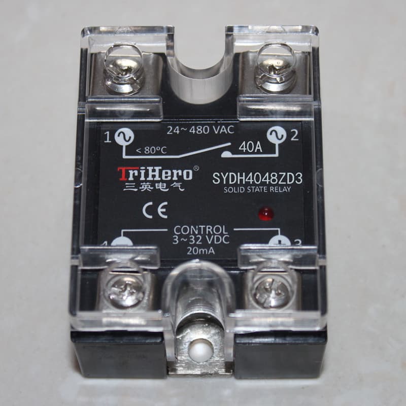 Sanying Electric supplies miniature SSR solid-state relays, export quality with a two-year warranty.