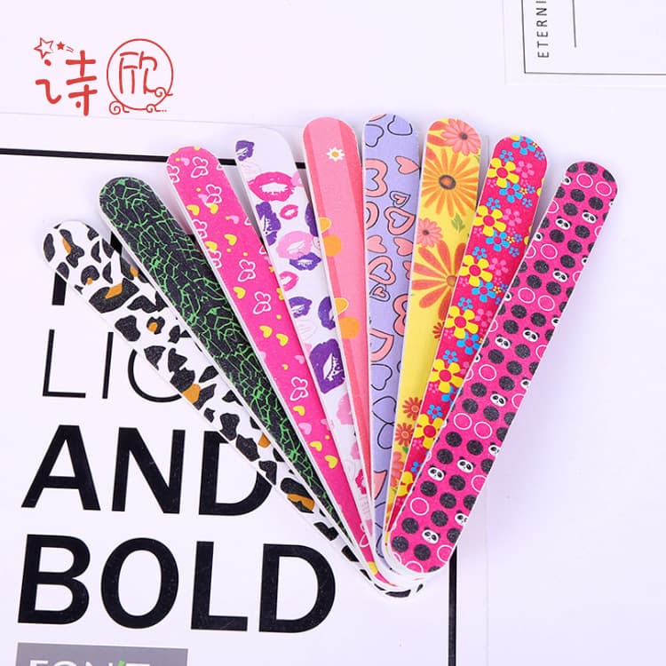 Factory Direct Supply Double-Sided Printed Nail File Sanding Strip Manicure Sanding Strip Polishing Strip Manicure Tool Multiple Styles