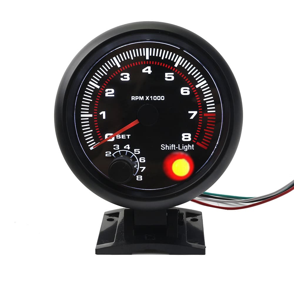 Automotive modification accessories tachometer 3.75-inch universal LED display 0-8RPM mechanical tachometer