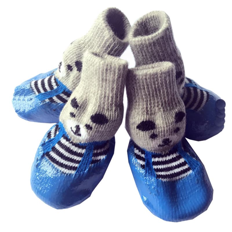 Pet Shoes and Socks Outdoor Indoor Sneakers Non-slip Soft Silicone Big Dog Shoes Golden Teddy Dog Shoes Dog Shoes and Socks