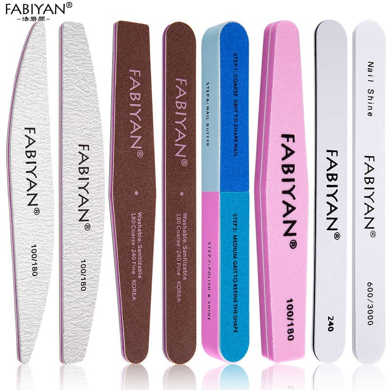Double-Sided Nail Buffering Sanding Sponge Nail File Tool for Nail Shaping And Polishing Purple Heart Coarse Fine Sand Strips