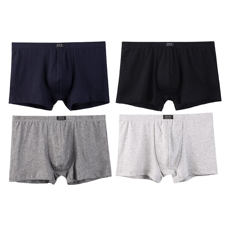 Men's Boxer Briefs Solid Color Underwear Breathable Sexy Men's Boxers Zhongshan Men's Boxer Shorts