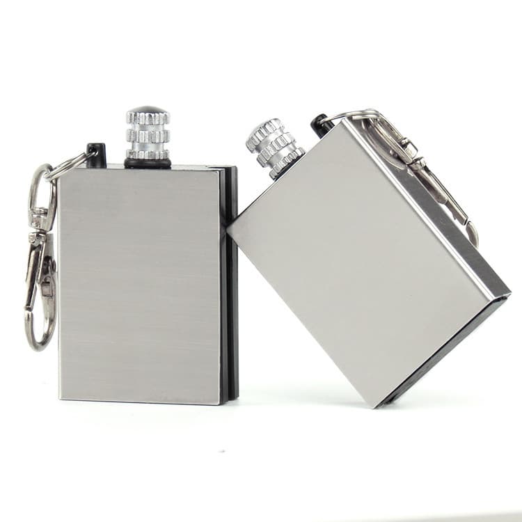 Waterproof reusable matches with advertising logos, creative stainless-steel gift lighters wholesale.
