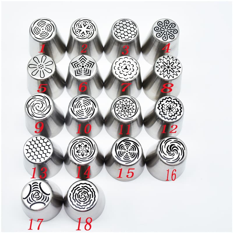 DIY Baking Model Malaysia Nozzle, One-Piece Formed Baking Supplies Set Cake Cream Piping Nozzle