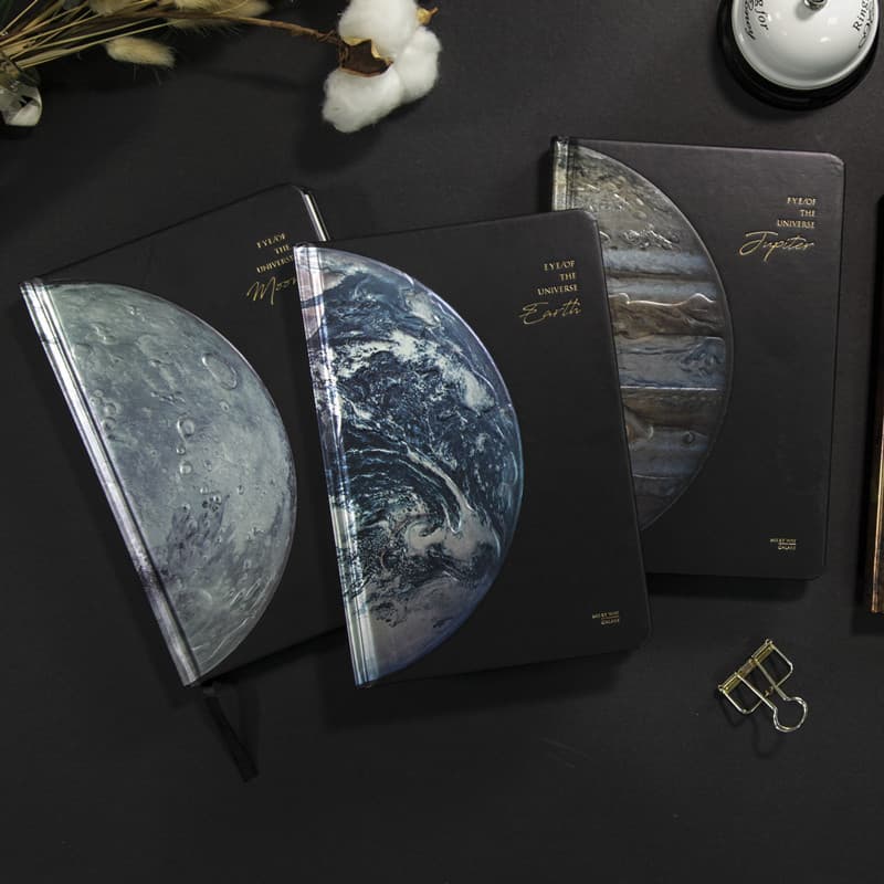 Creative Universe Starry Sky Planet Handbook Creative AR Effect Notebook Diary Full Color Page Illustration Handbook