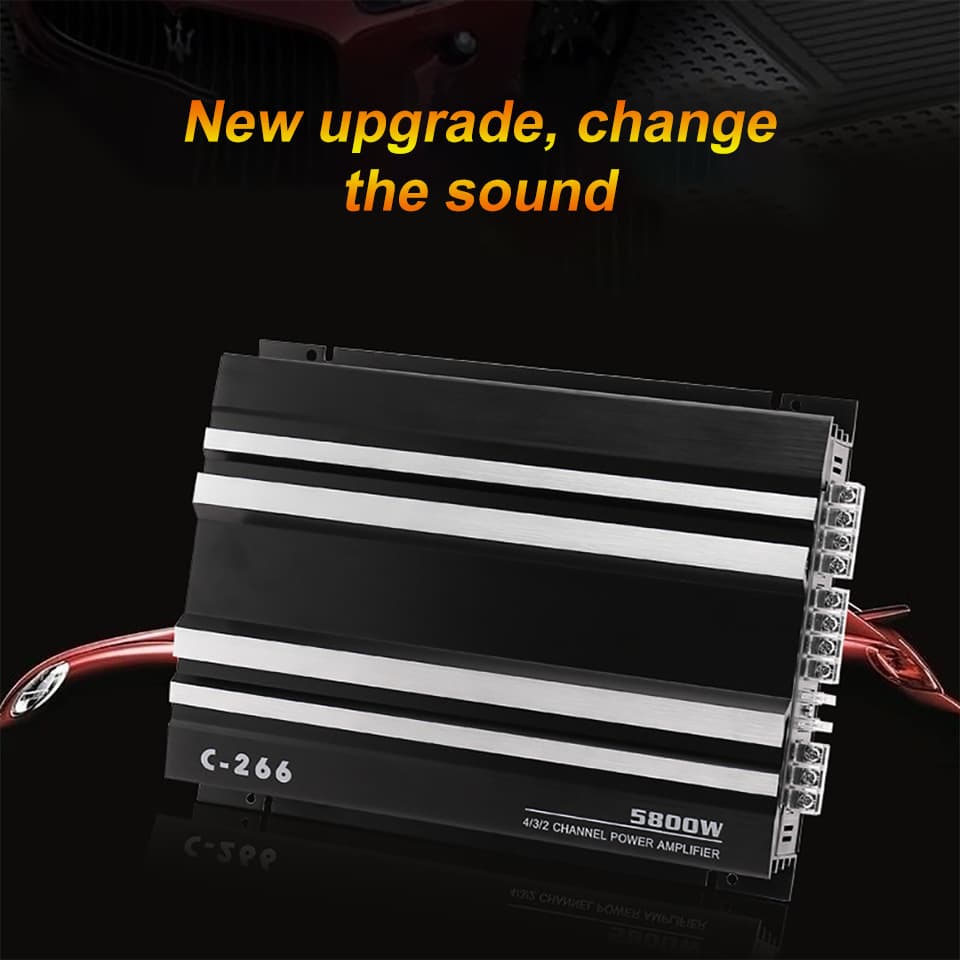 Factory direct supply car audio modification C-266 four-way power amplifier car 5800W power amplifier 4-channel amplifier