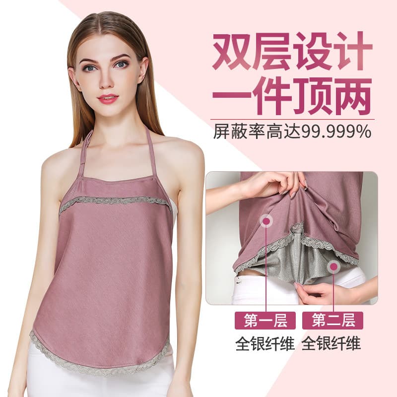 Anti-Radiation Maternity Clothing for Women, Double-Layer Belly Wrap, Genuine Pregnancy Wear for Office Workers, Invisible Computer Apron Vest