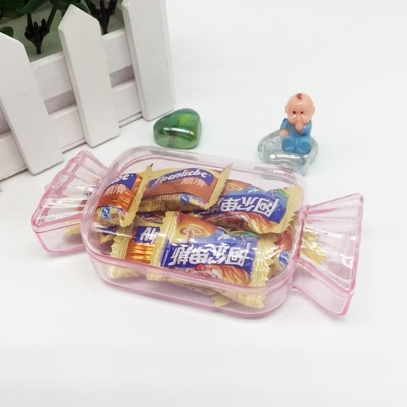 Foreign trade supply creative wedding candy box transparent color hard plastic extra large candy box Yiwu factory direct sales wholesale