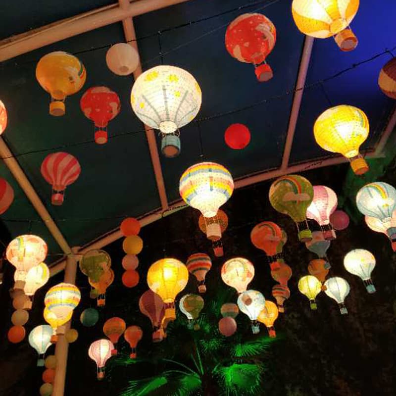Christmas Balloon Lanterns Kindergarten Decorations Weddings Shopping Malls Mid-autumn Festival Hanging Basket Paper Lanterns