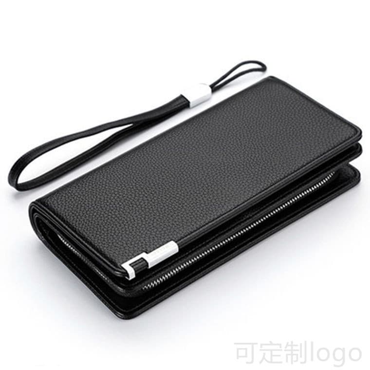 Iron Edge Handbag Men's Wallet Long Wallet Multi-Card Slot Wallet Handbag Men's Business Multi-Functional Mobile Phone Bag