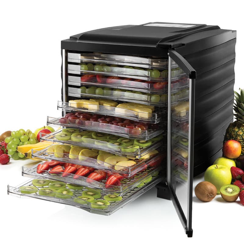 Cross-border Fruit Dehydrator, Wholesale from Factory, Vegetable Dehydrator, Stainless Steel Ten-Tray Food Dryer for Fruits