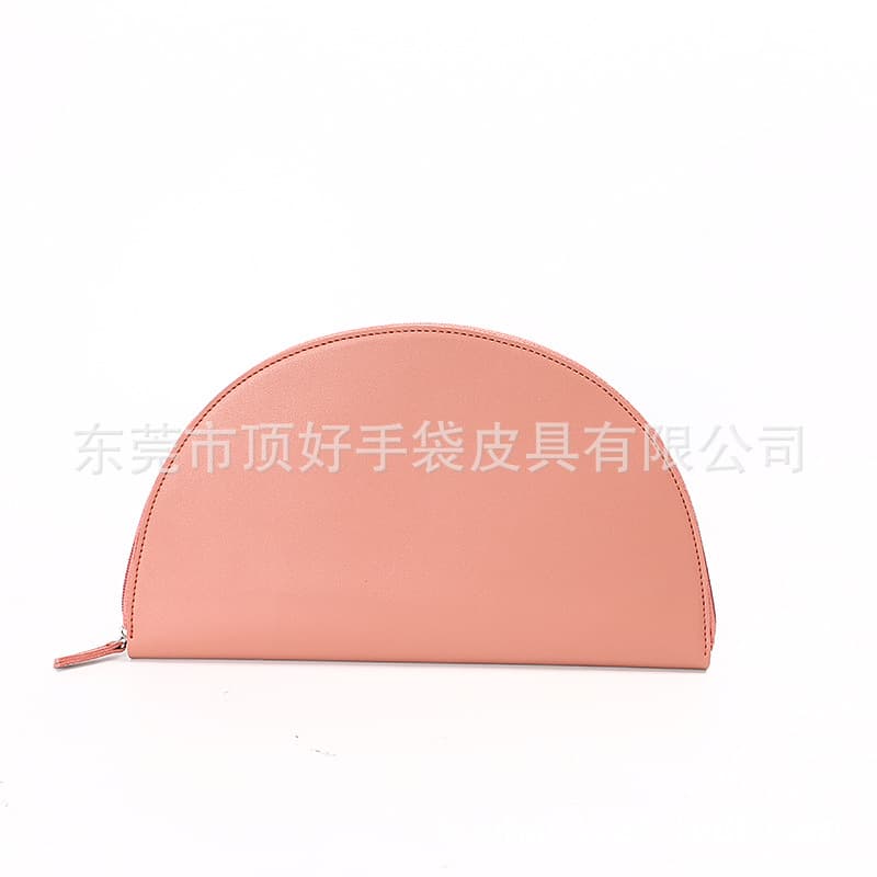 New trendy shell-shaped PU cosmetic bag Japanese style fashionable PU lipstick bag storage bag Printable Logo