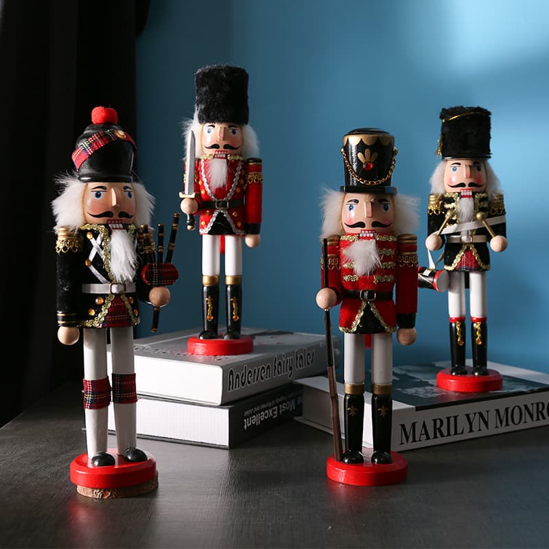 Japanese Nutcracker Puppet Soldier Decoration Creative Wine Cabinet TV Cabinet Living Room Decoration Home Solid Wood Decoration