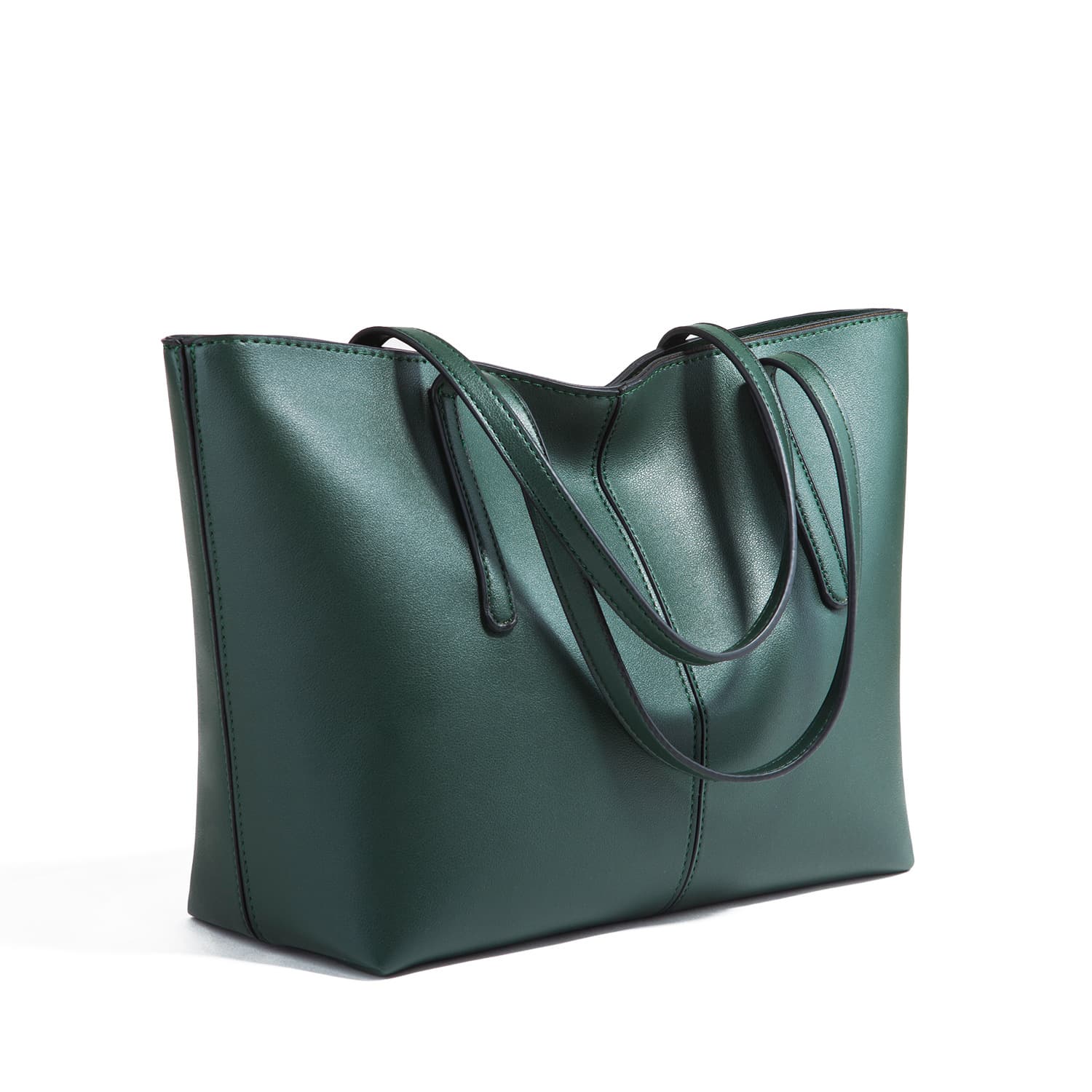 Casual Large Capacity PU Women's Shoulder Bag Simple Handbag Korean Fashion Tote Bag New Model Handbag Soft Zipper Closure