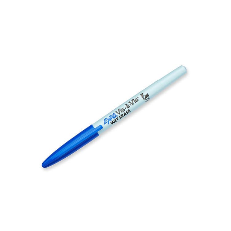 EXPO 16003 Wet Erase Marker, Water-Soluble Pen, Blue