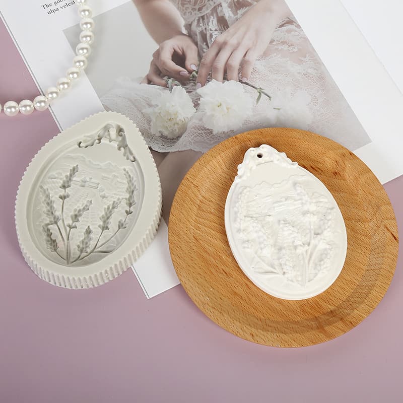 Wheat Ear Birdcage Pendant Mold Fondant Silicone Mold Aromatherapy Plaster Chocolate Resin Mold Drop Shipping