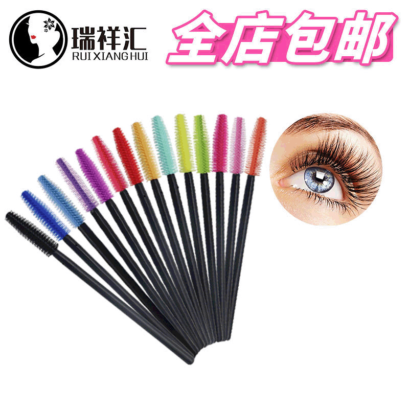 Ruixianghui Disposable Eyelash Brush Tower Silicone Eyelash Roll Eyebrow Brush Eyelash Comb Makeup Tools Wholesale