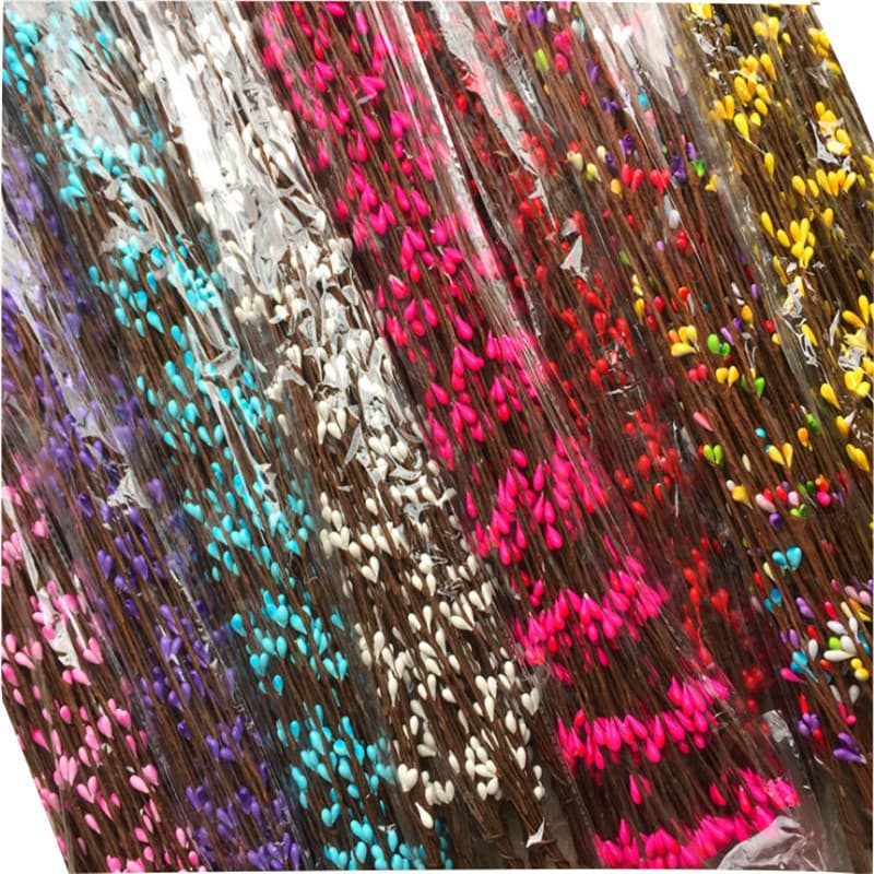 Rustic Style Wreath Accessories Vine DIY Handmade Material 65 Centimeter Colorful Berry Wire Vine Weaving Accessories